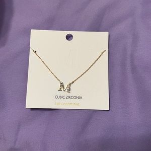 Letter M Necklace